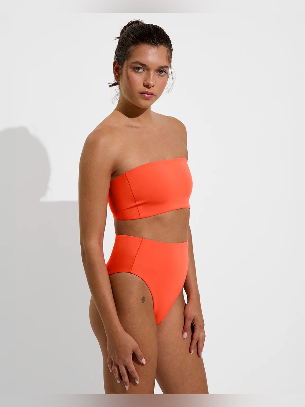 Left on Friday High-Waist Bottoms Neon Orange Size M